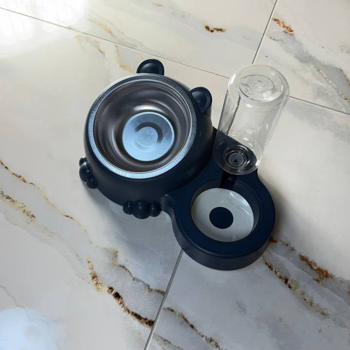 2-in-1 Napf mit Wasserspender
